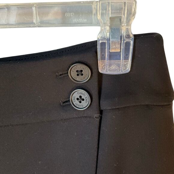 Calvin Klein Suit Faux Wrap Two Button Pencil Skirt. Black NWT. 2 - Picture 10 of 15